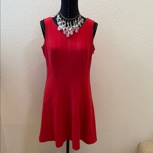LOFT Red Sleeveless Dress